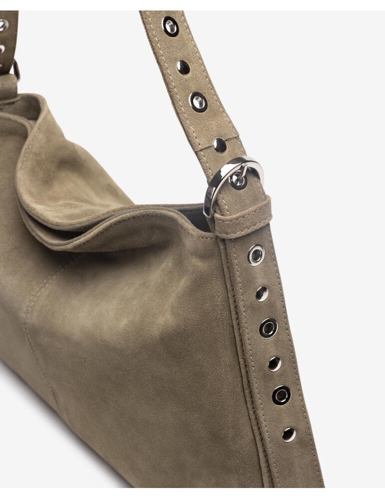 Sac Moyen Porté Épaule En Daim thumbnail 4