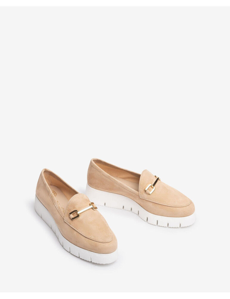 Mocassins En Daim À Plateforme