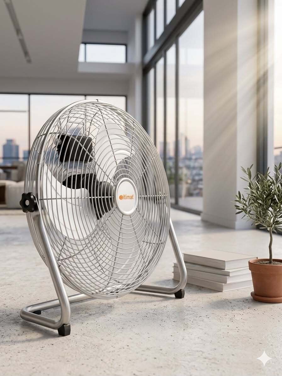 Ventilateur De Sol It-mf16 - 55w - 3 Vitesses - Argenté
