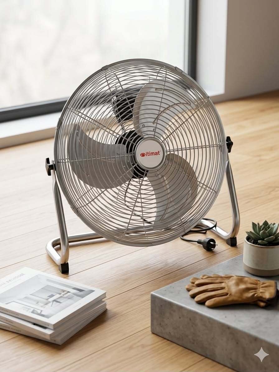 Ventilateur De Sol It-mf16 - 55w - 3 Vitesses - Argenté