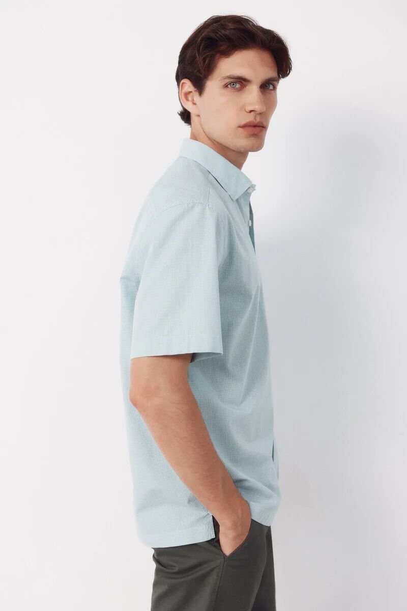 Chemise Basique Manches Courtes Mini Vichy thumbnail 3