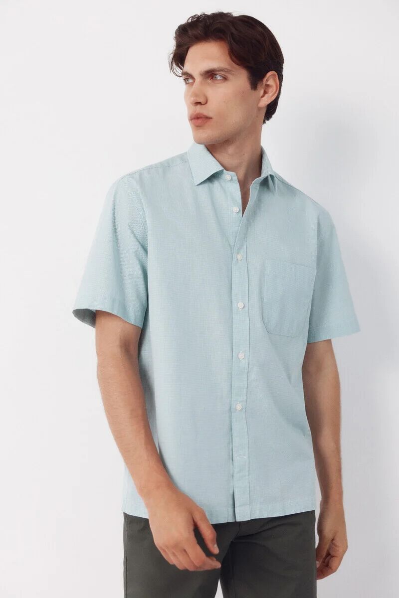 Chemise Basique Manches Courtes Mini Vichy thumbnail 2