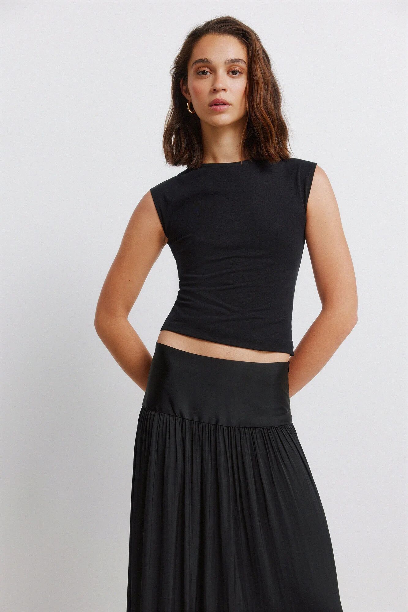 Jupe Plissée À Ceinture