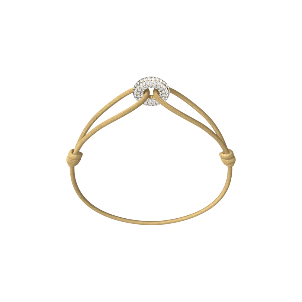 Bracelet Cordon - Mini Golden Soho Pavé