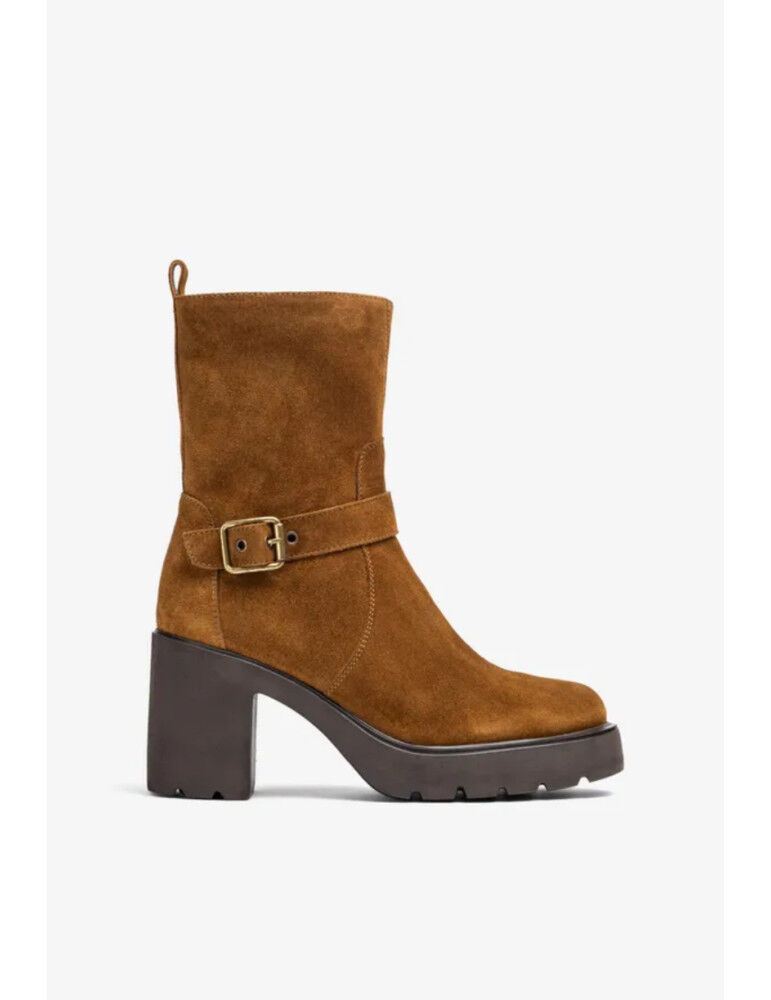 Bottines Superlight À Talon Et Plateforme En Daim