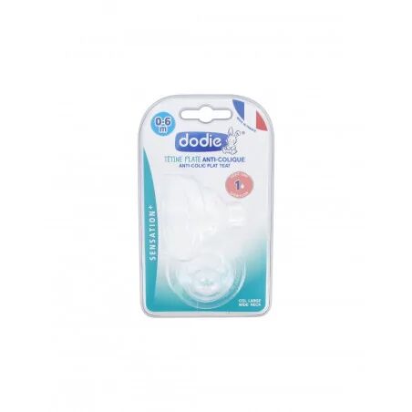Dodie Tetine Plate Sens+ Anti Colique D1 0-6m X2 1536
