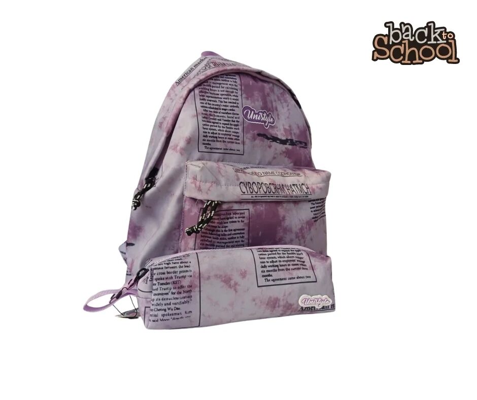 Duo : Sac À Dos Enfants Et Adultes 16 Pouces + Trousse