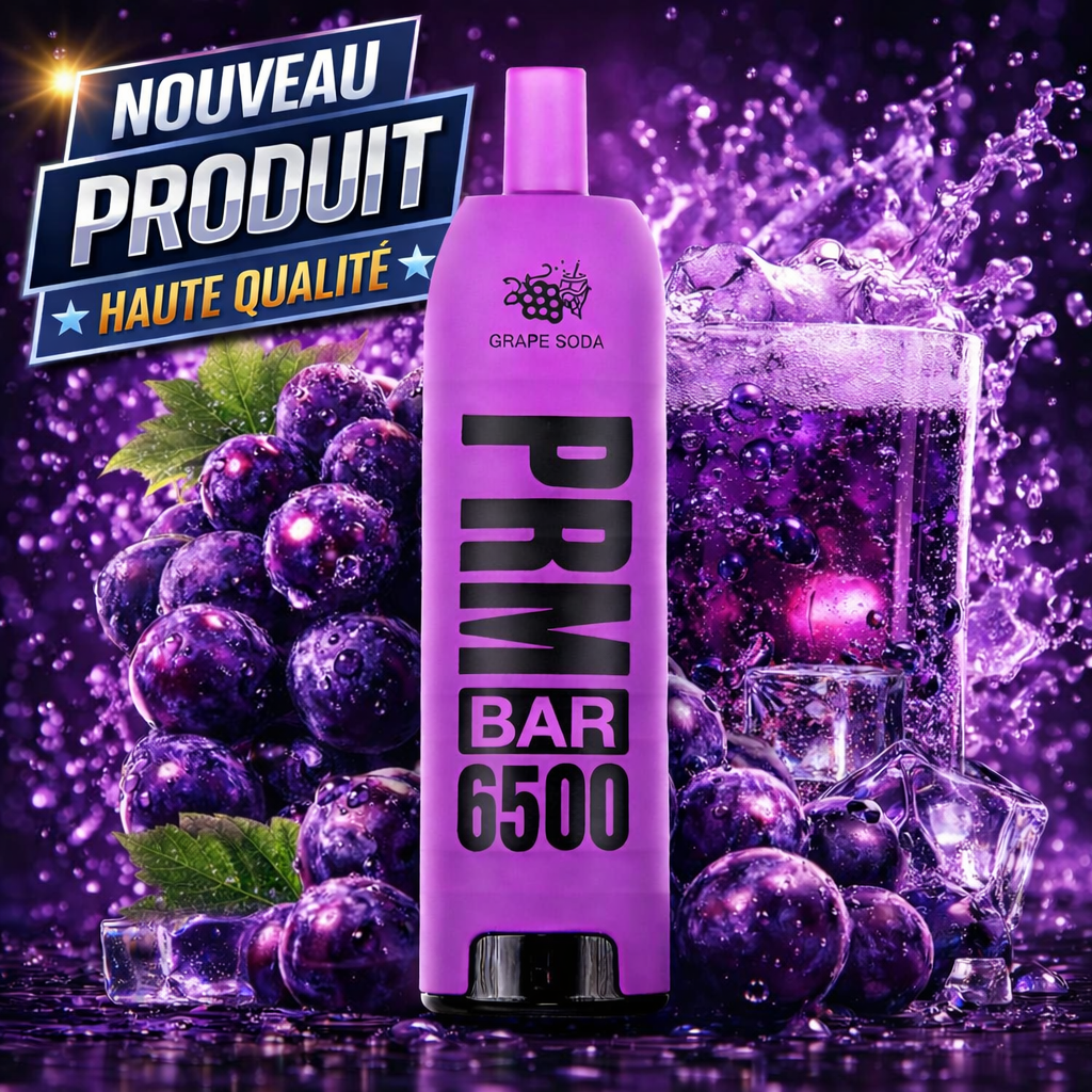 Grape Soda 6500 Puffs 5% Nic