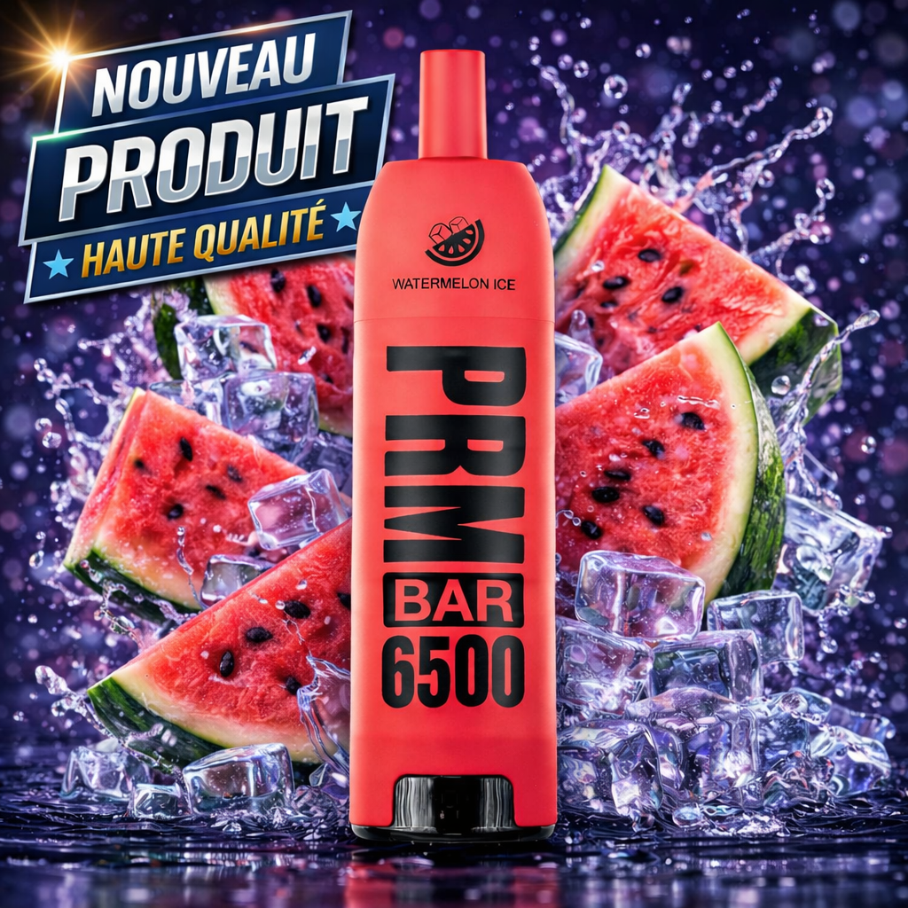 Watermelon Ice 6500 Puffs 5% Nic