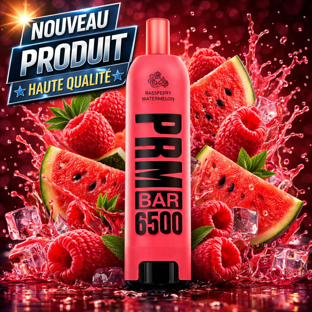 Rasspberry Watermelon 6500 Puffs 5% Nic