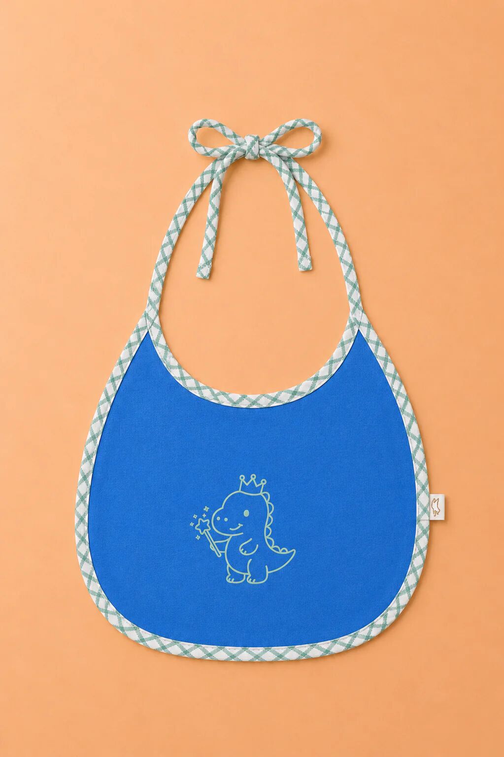Bavoir Bébé Imperméable Bleu – Motif Dinosaure