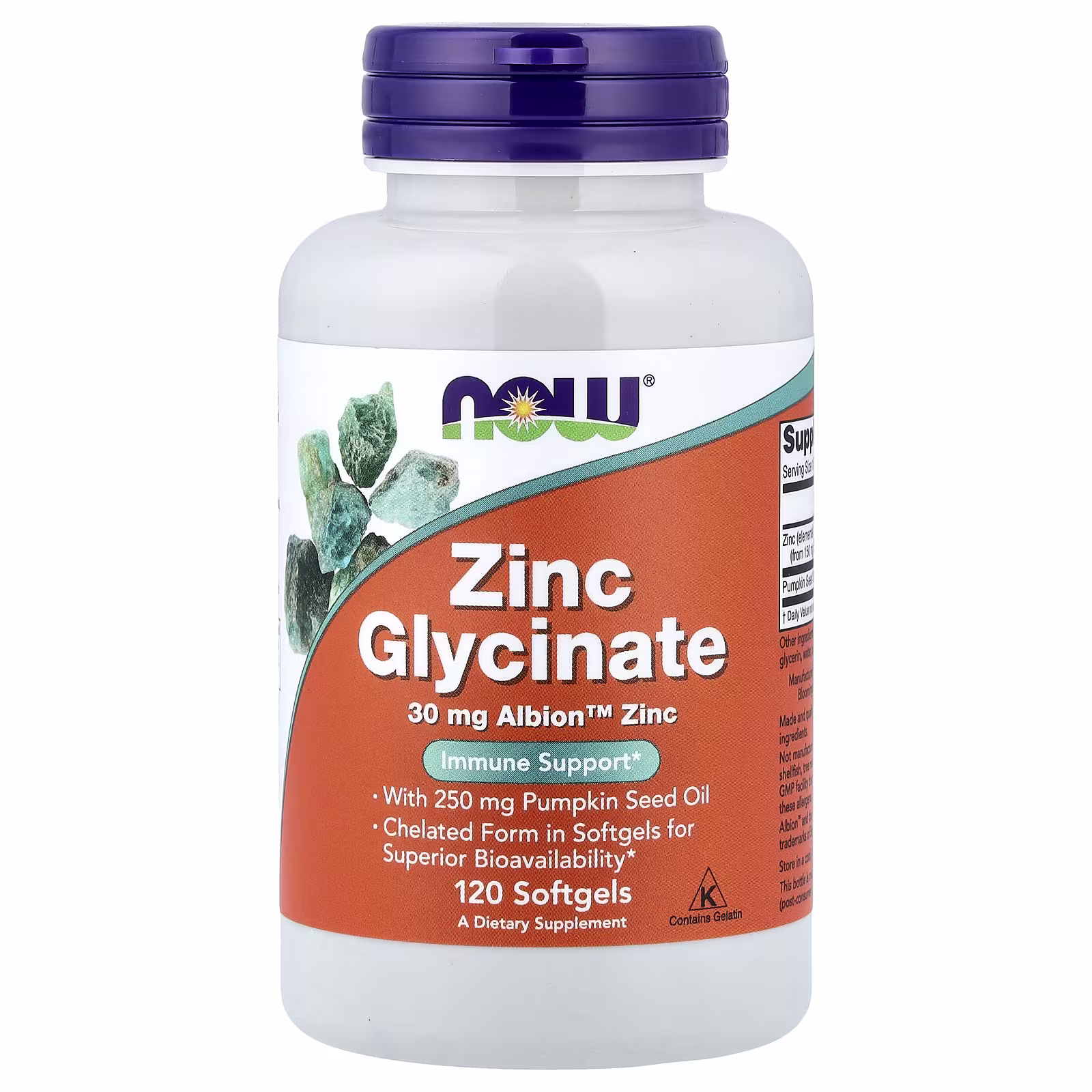 Zinc Glycinate, 120 Softgels thumbnail 1