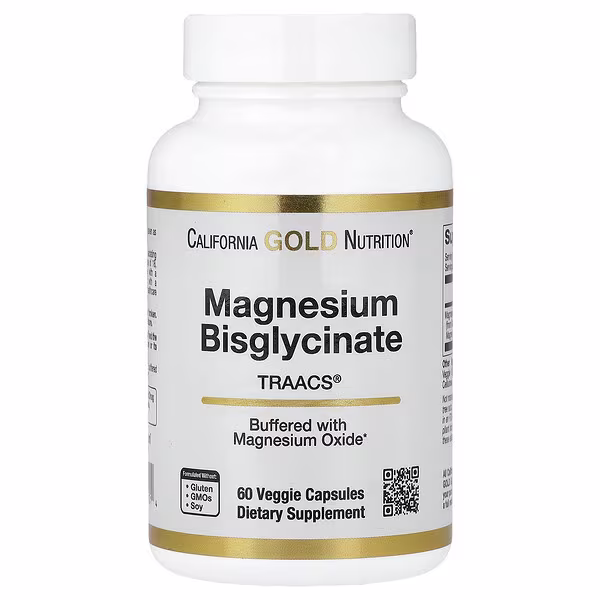 Magnesium Bisglycinate Chelate, Albion Traacs®, 60 Veggie Capsules (100 Mg Per Capsule)