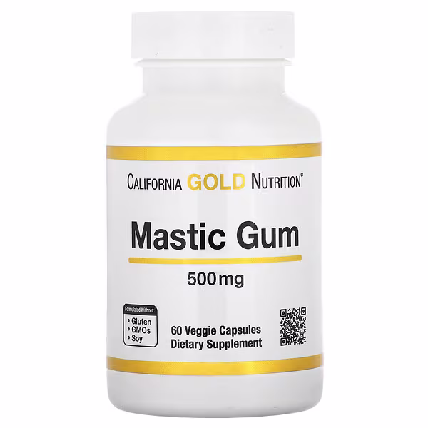 Mastic Gum, 500 Mg, 60 Veggie Capsules