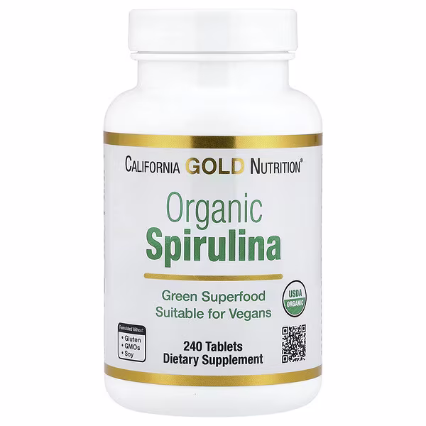 Organic Spirulina, 240 Tablets (500 Mg Per Tablet)