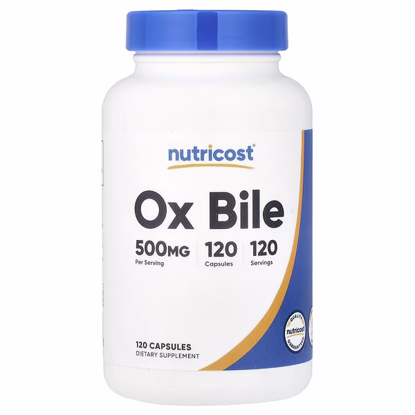 Ox Bile, 500 Mg, 120 Capsules thumbnail 1