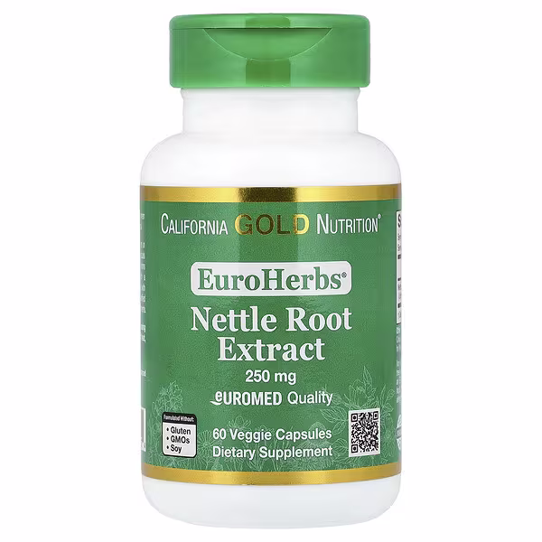 Euroherbs®, Nettle Root Extract, Euromed Quality, 250 Mg, 60 Veggie Capsules
