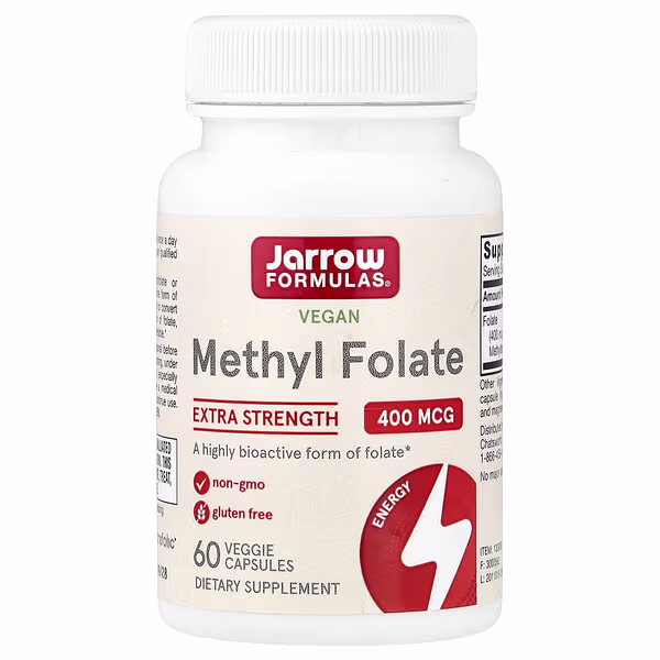 Vegan Methyl Folate, 400 Mcg, 60 Veggie Capsules