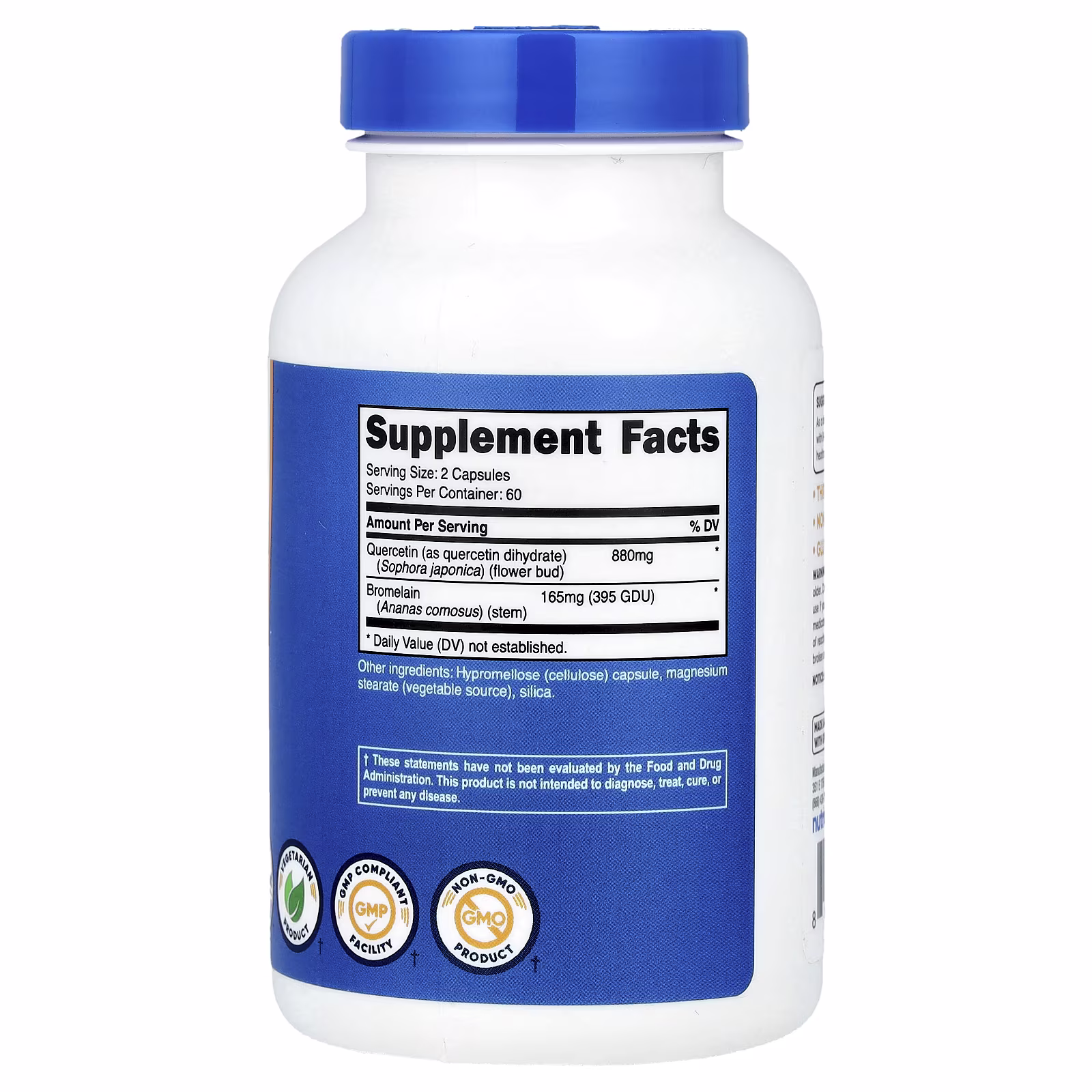  Quercetin With Bromelain - 120 Capsules