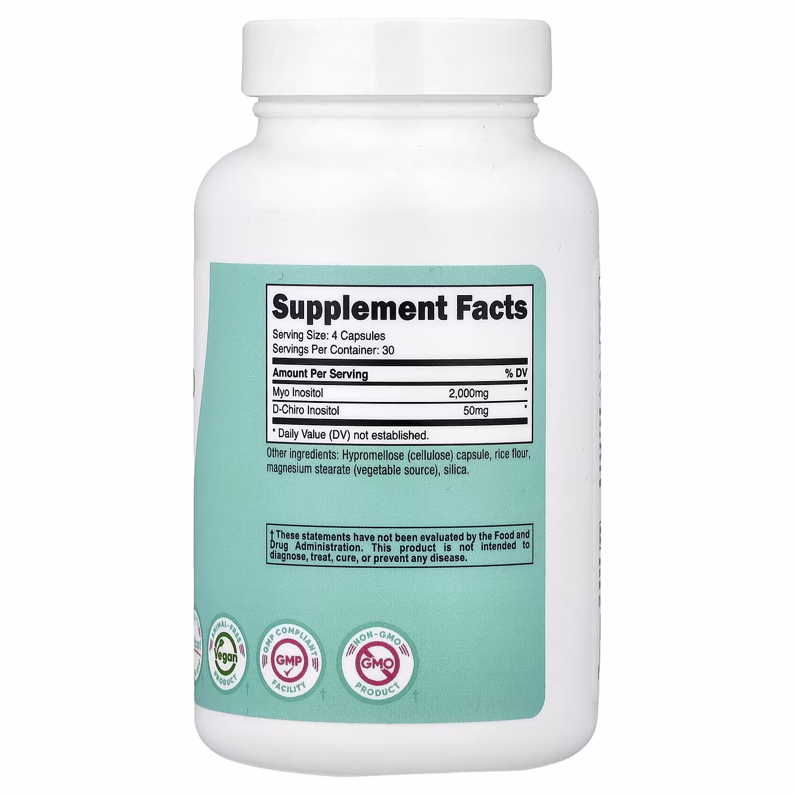 Women Myo & D-chiro Inositol – 120 Capsules thumbnail 2