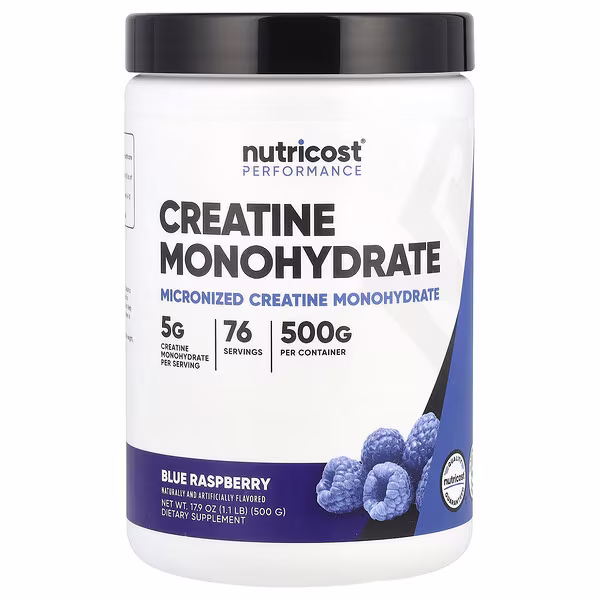 Créatine Monohydrate 500 g – Saveur Blue Raspberry