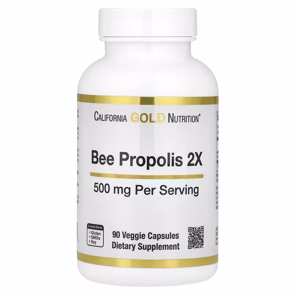 Bee Propolis 2x, Concentrated Extract, 500 Mg, 90 Veggie Caps