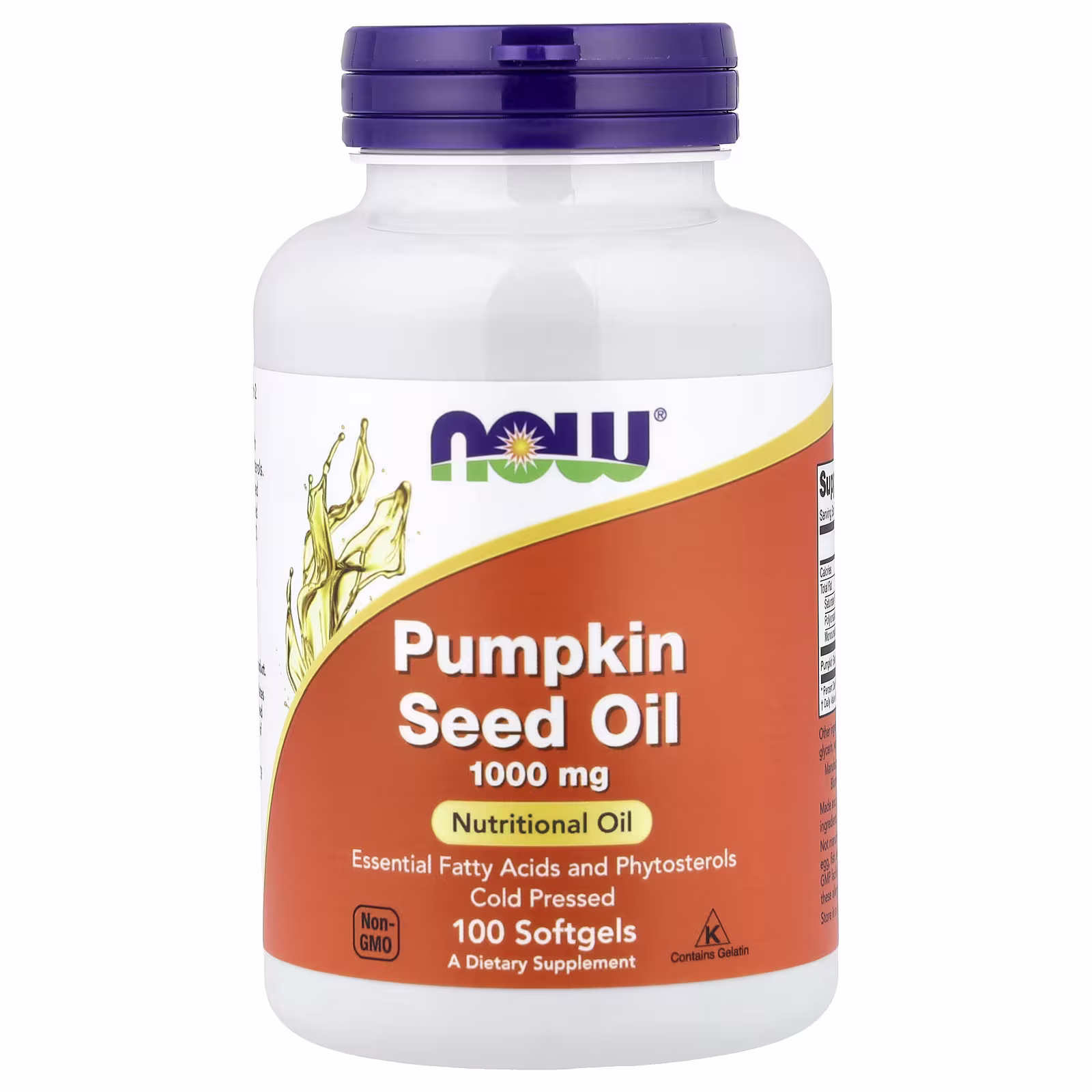 Pumpkin Seed Oil 1000 Mg – 100 Softgels