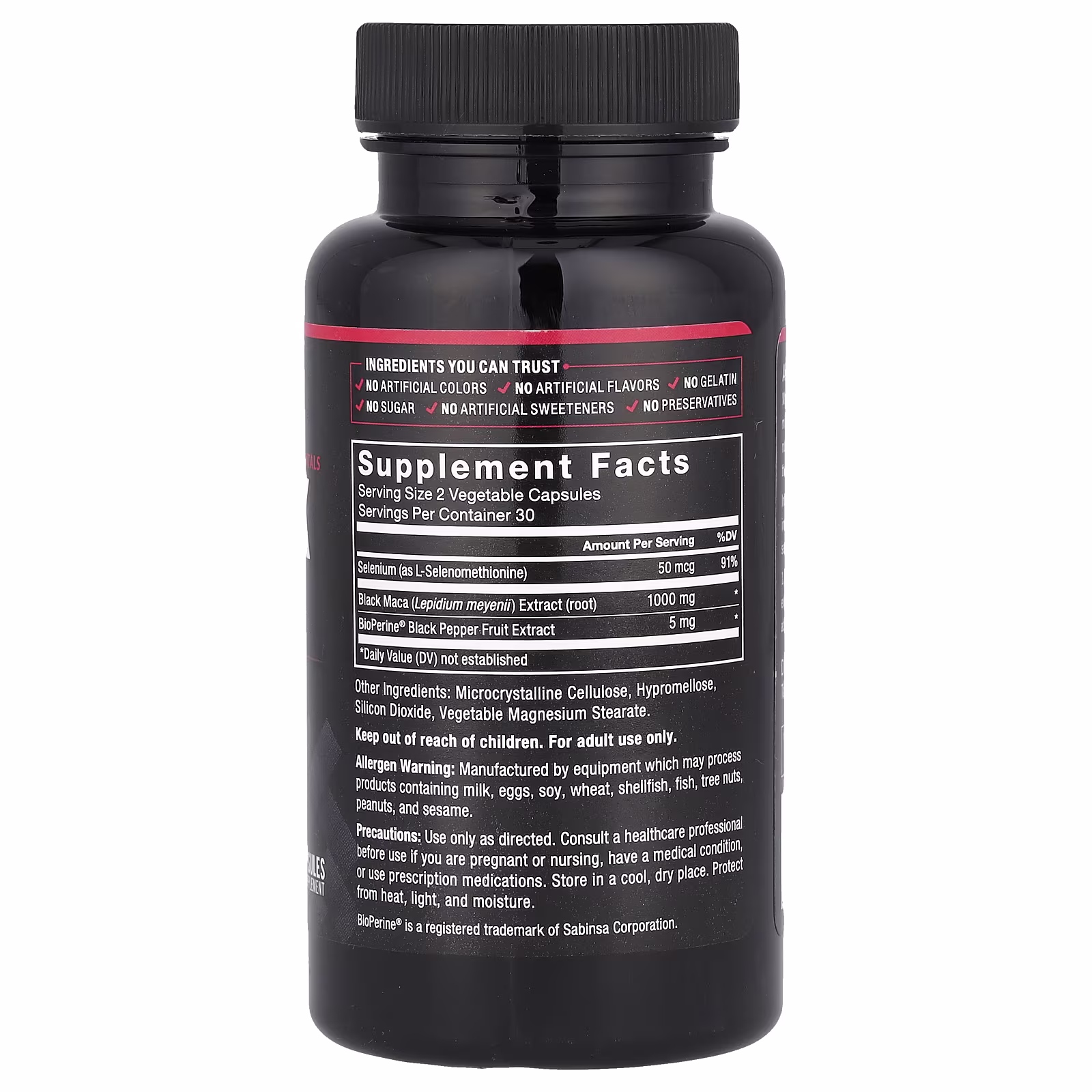 Fundamentals, Black Maca, 60 Capsules