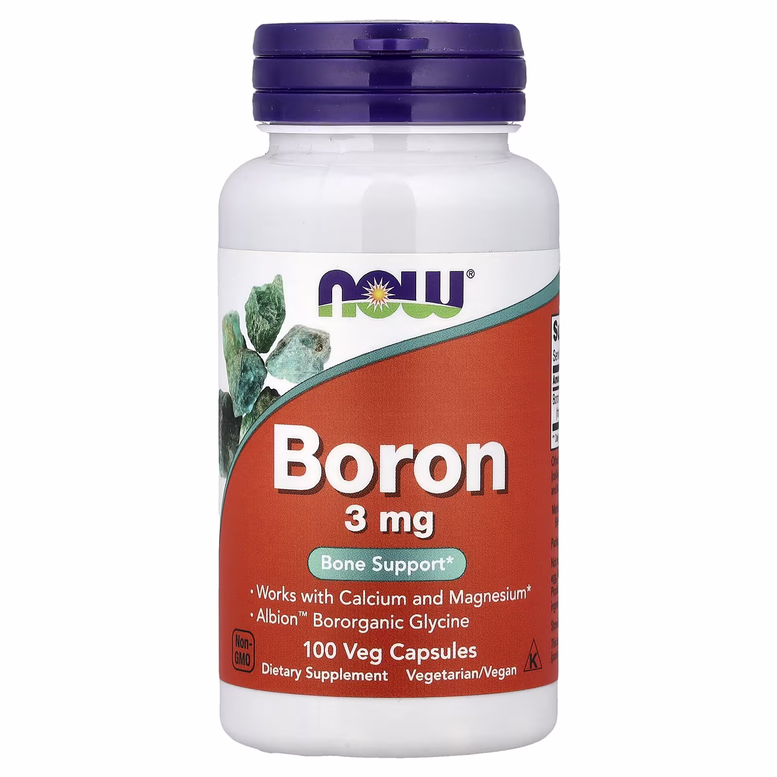 Boron, 3 Mg, 100 Veg Capsules