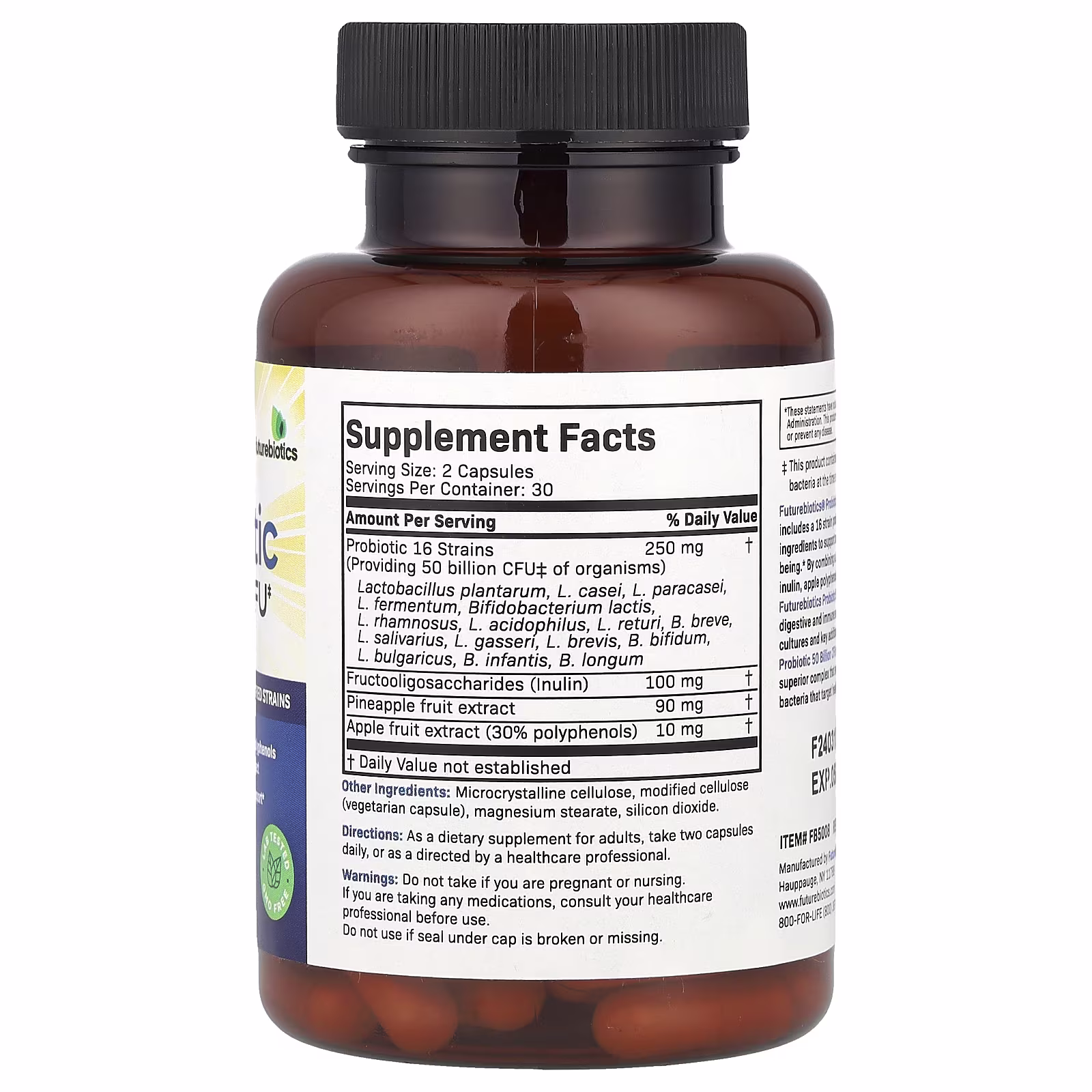 Probiotic Plus Prebiotic, 60 Vegetarian Capsules