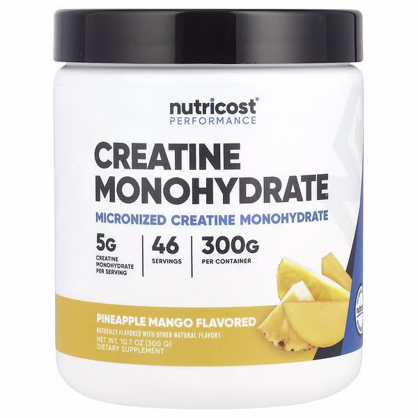 Performance, Creatine Monohydrate, Pineapple Mango, 10.7 Oz