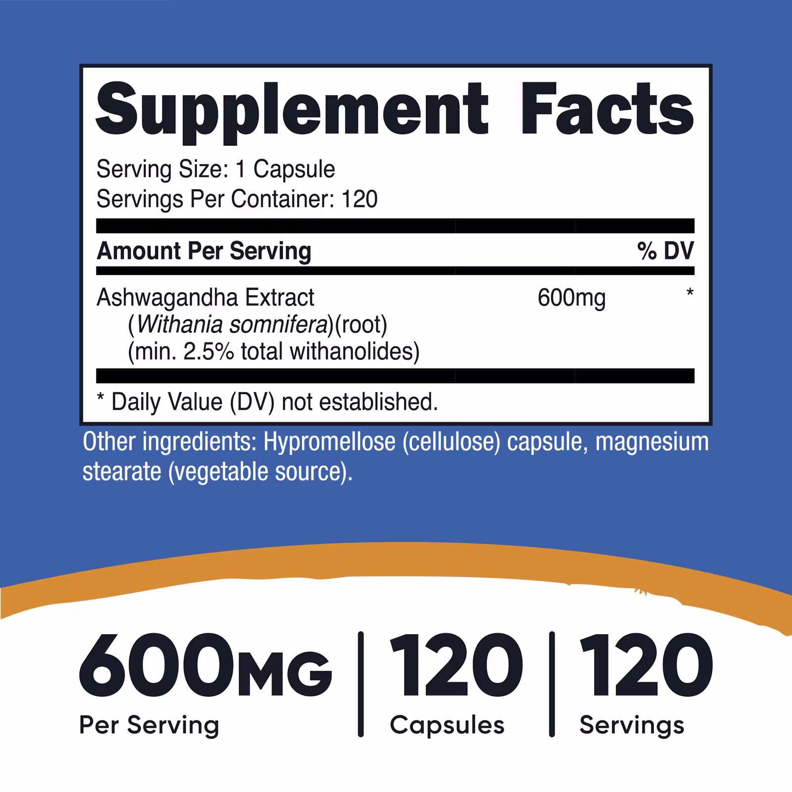 Ashwagandha Root Extract, 600 Mg