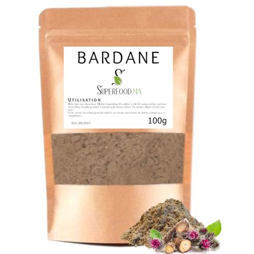 Racine De Bardane En Poudre 100 % Naturel. Eczema, Acne, Cheveux, Detox
