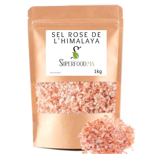 Sel Rose Himalaya Gros 100% Naturel Non Raffine Riche En Minéraux
