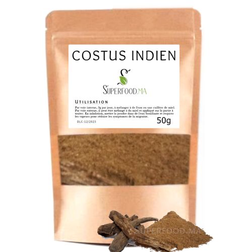 Costus Indien 100 % Naturel Qist L'hindi En Poudre