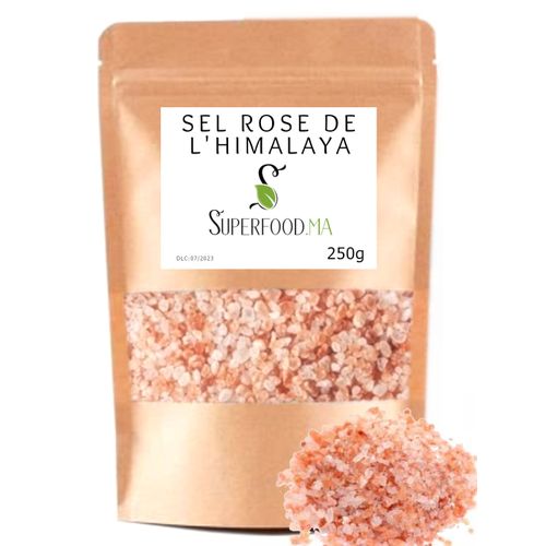 Sel Rose Himalaya Gros 100% Naturel Non Raffine Riche En Minéraux
