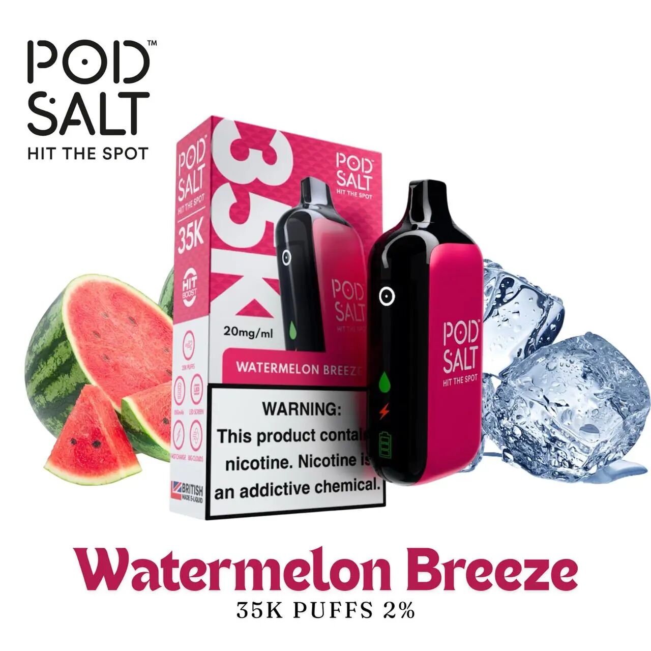 Watermelon Breeze 35k Puffs 2%