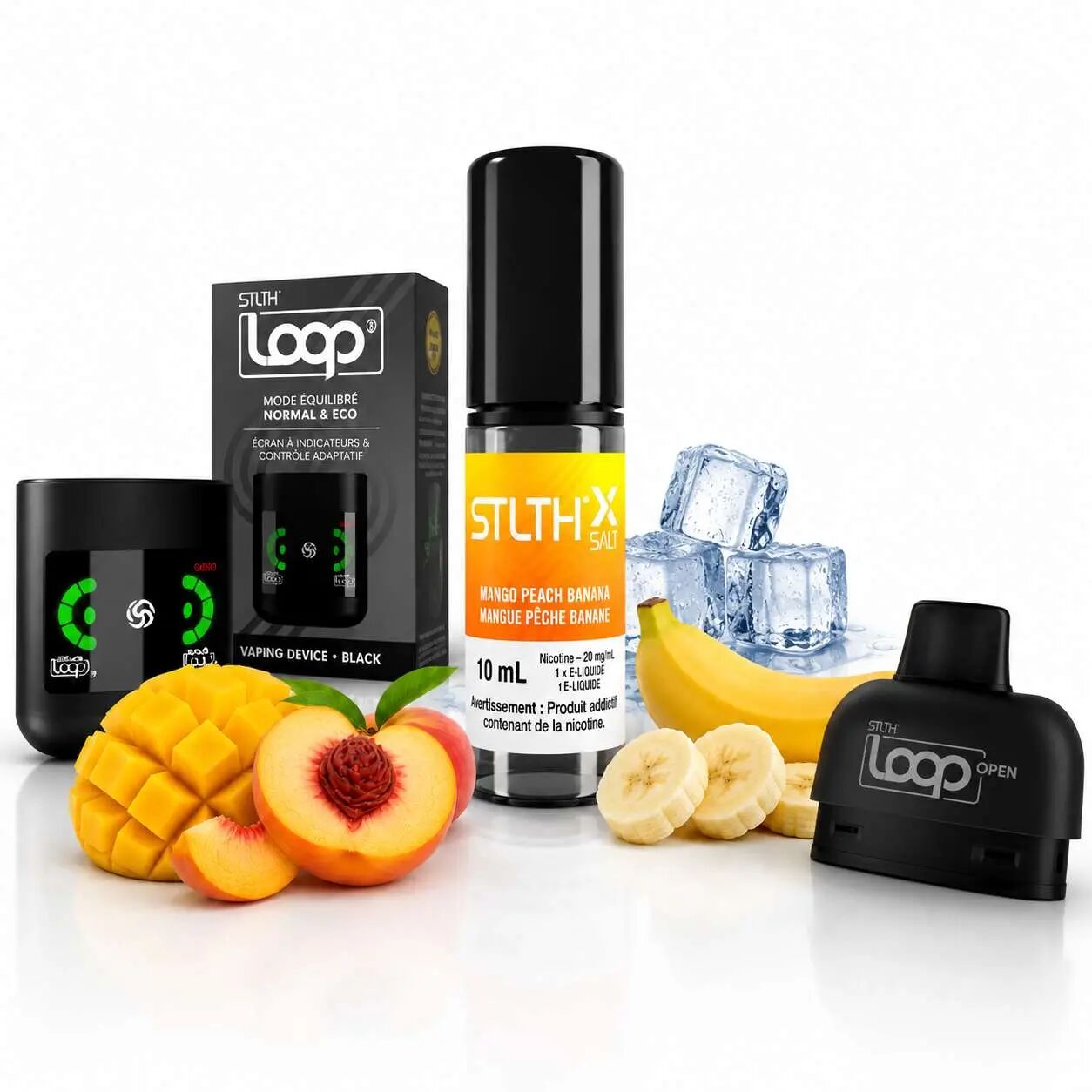 Starter Kit 3 & Peach Mango Banana 10ml 20mg