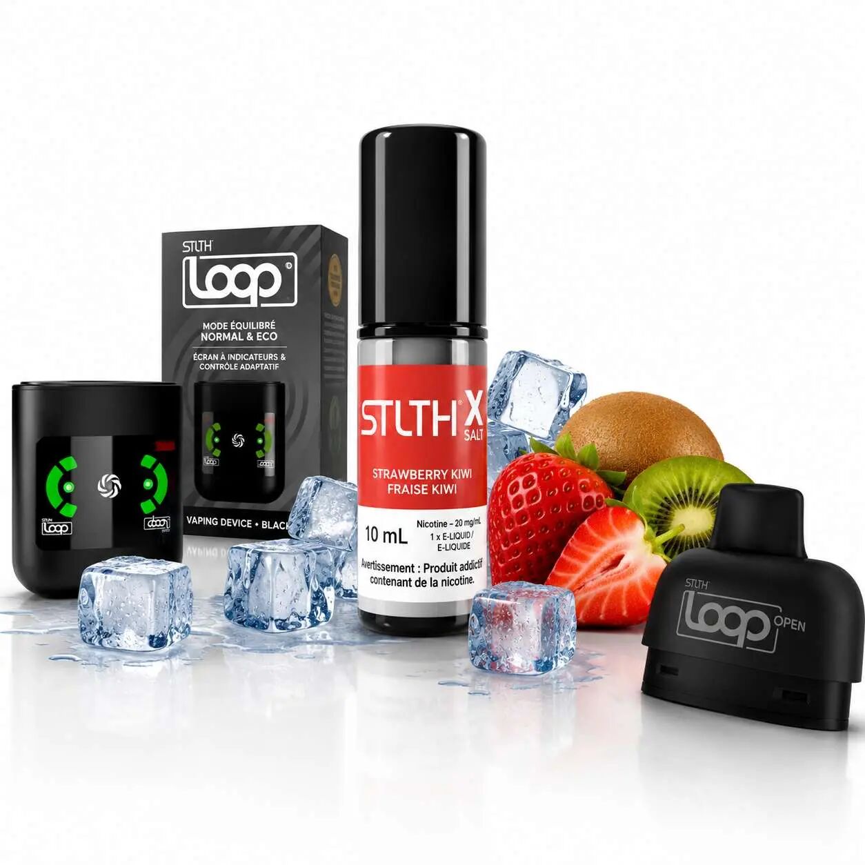Starter Kit 3 & Strawberry Kiwi Ice 10ml 20mg