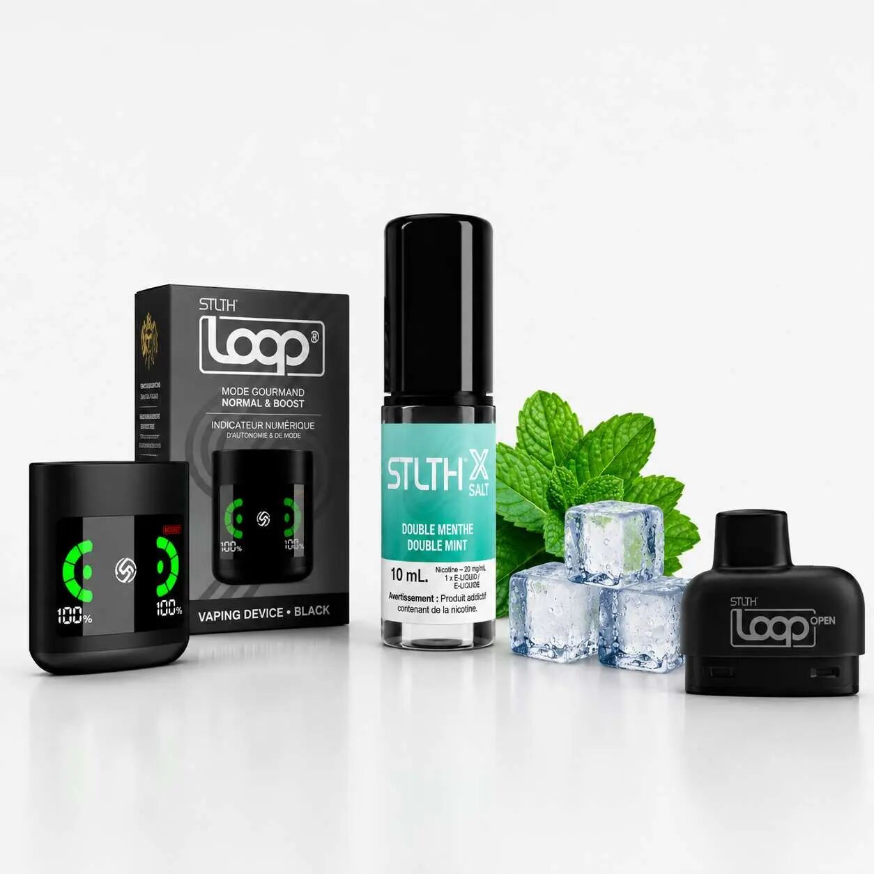 Starter Kit Loop 3 & Double Mint 10ml 20mg