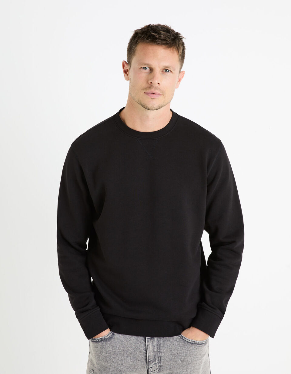 Sweat Col Rond 100% Coton
