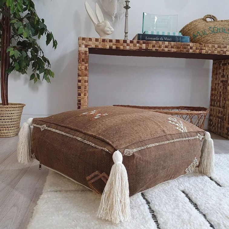 Sabra Pouf Brown