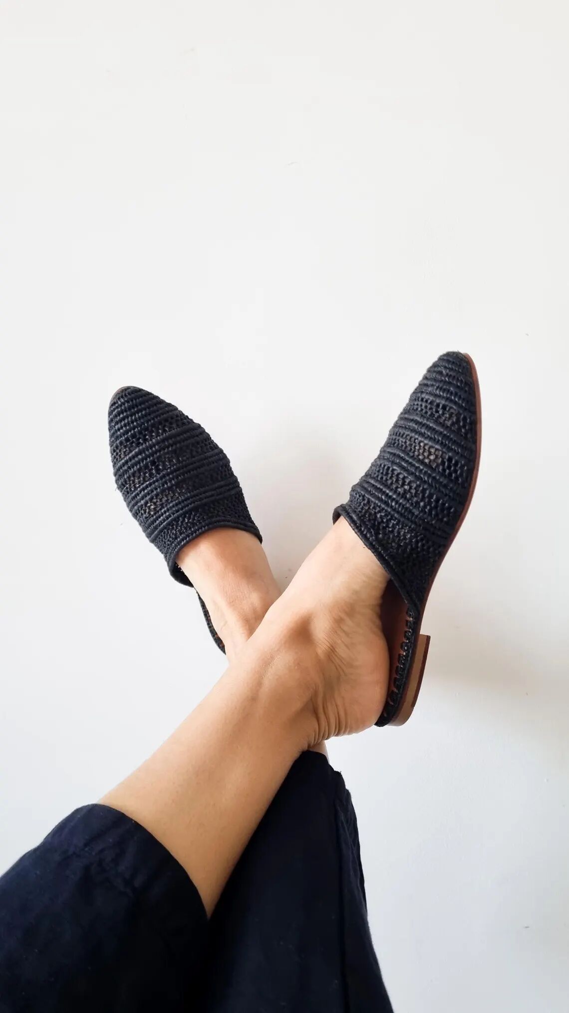 Mesh Raffia Mule thumbnail 3