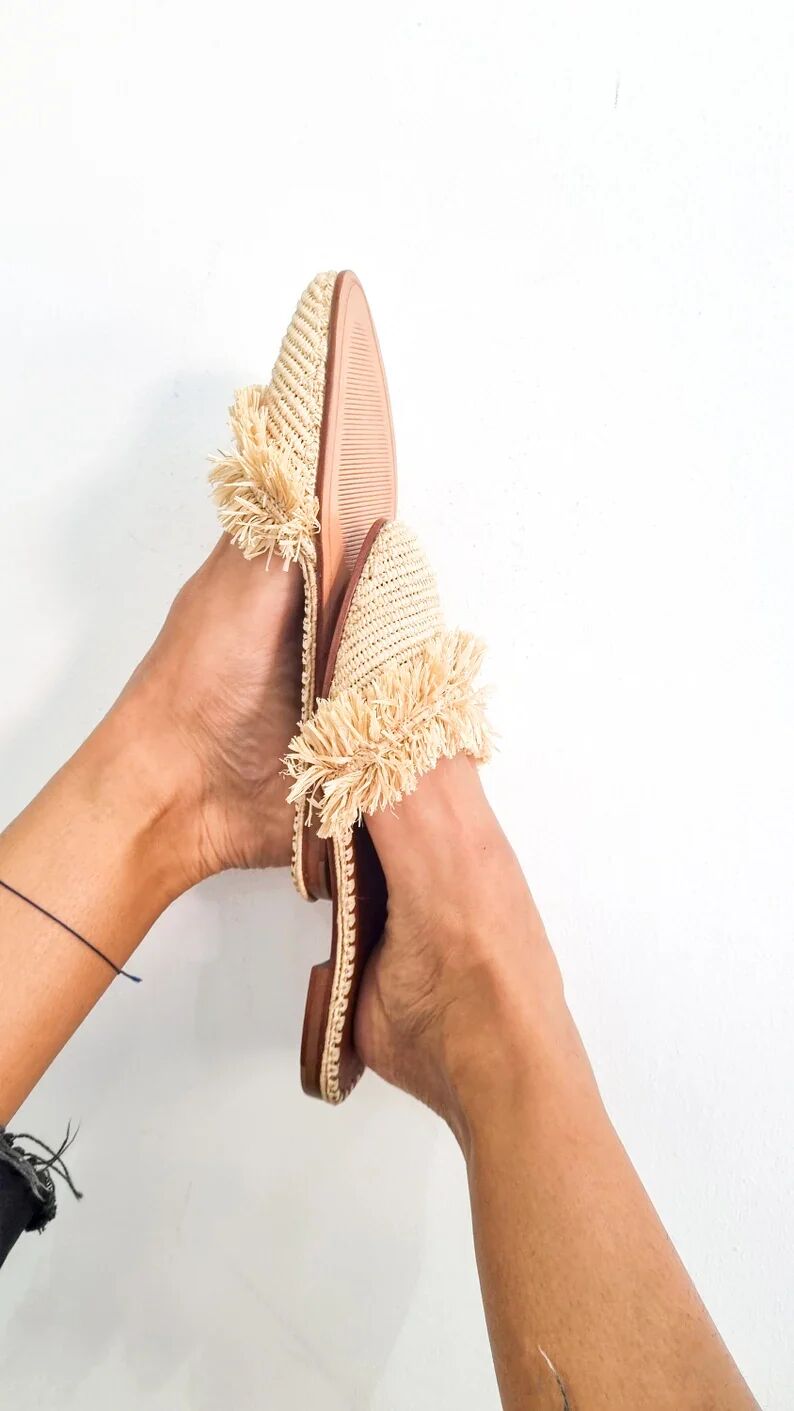 Mily Raffia Mules thumbnail 3