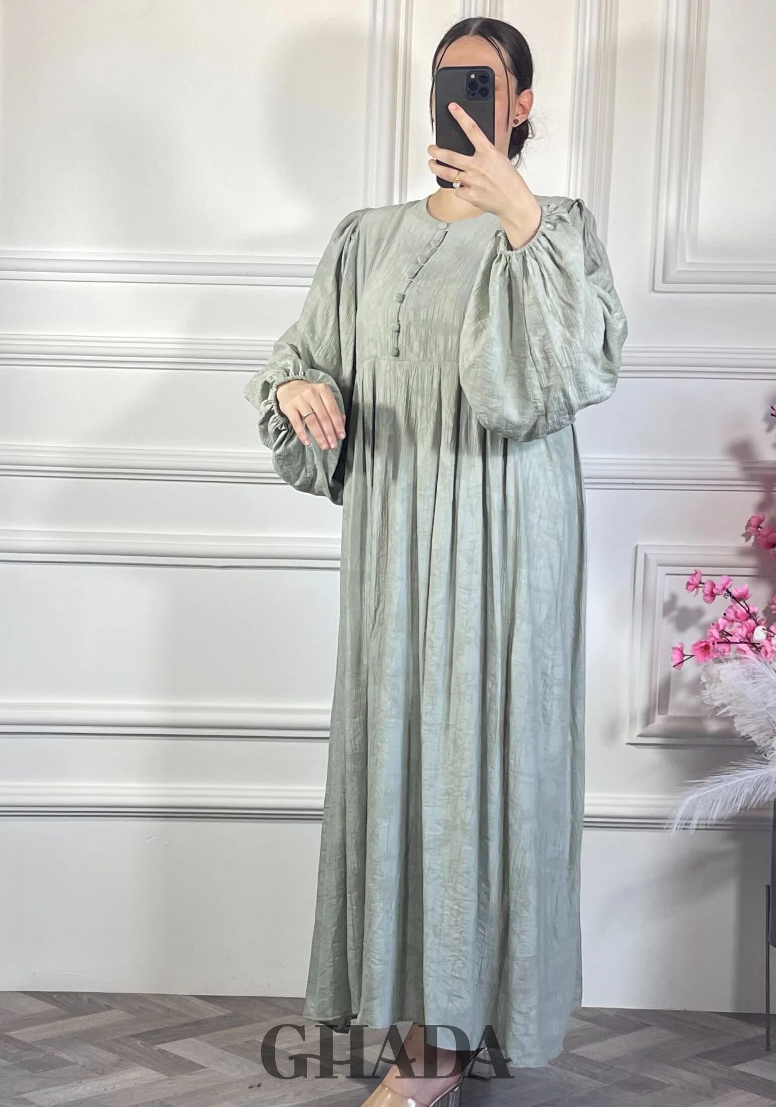 Robe En Lin Brodé