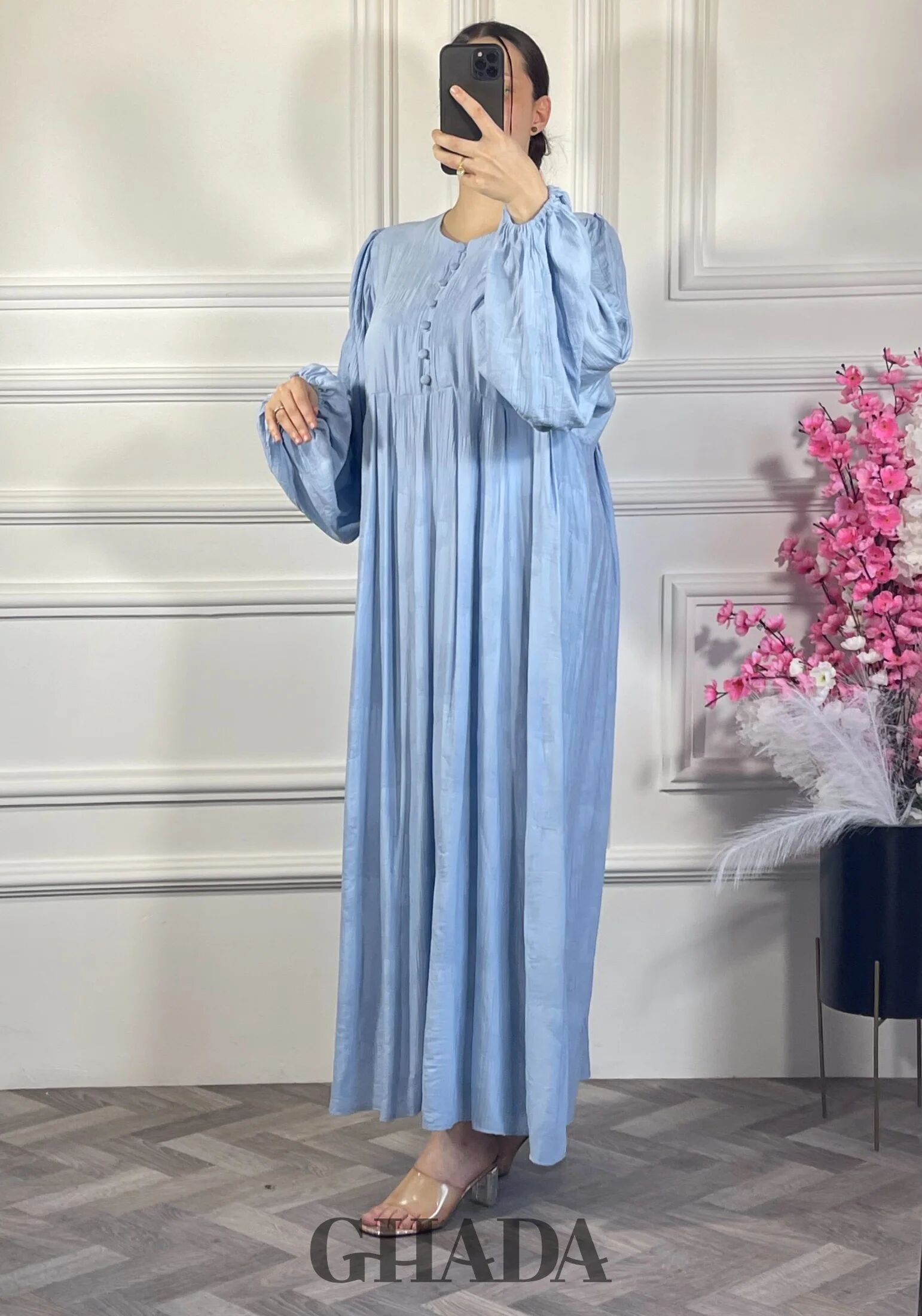 Robe En Lin Brodé 