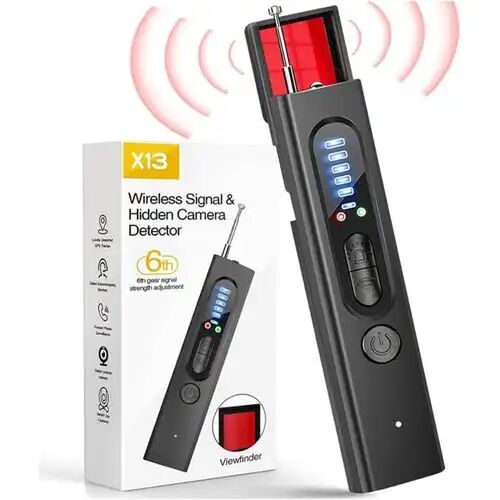 Détecteur De Caméras Cachées Et Traceurs Gps, 6 Niveaux De Sensibilité, 4 Modes