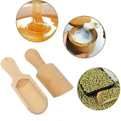 Lot De 6 Petites Cuillères En Bois