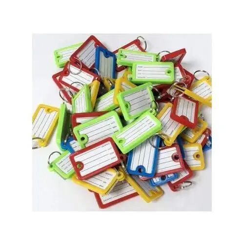 Lot De 50 Porte-clés - Étiquettes Réutilisables 