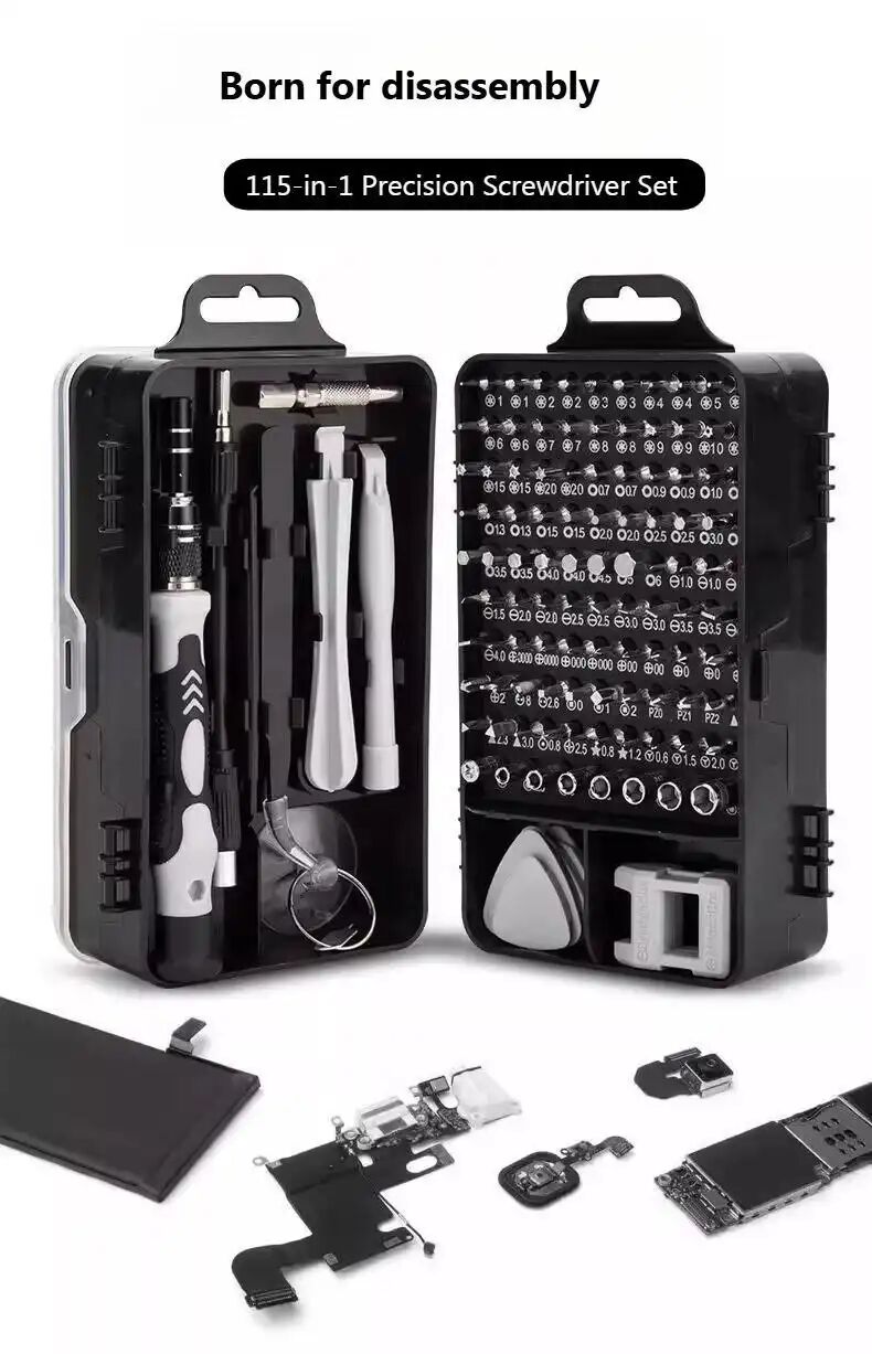 Tournevis De Précision Boite 115 En 1 Réparation Téléphone Pc Bricolage